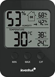 WEZZER BASE L30 THERMOHYGROMETER BLACK 78885 LEVENHUK