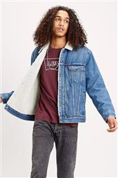 ΑΝΔΡΙΚΟ DENIM JACKET ΜΕ ΓΟΥΝΑ ''TYPE III SHERPA TRUCKER'' - 1636501-28 ΜΠΛΕ LEVIS