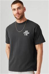 ΑΝΔΡΙΚΟ T-SHIRT ΜΕ LOGO LETTER PRINT RELAXED FIT - 873730149 ΜΑΥΡΟ LEVIS