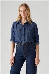 ΓΥΝΑΙΚΕΙΟ DENIM ΠΟΥΚΑΜΙΣΟ ΜΕ ΤΣΕΠΕΣ ''ICONIC LIGHTWEIGHT WESTERN'' - 167860016 DENIM BLUE LEVIS