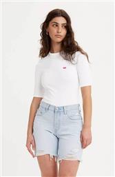 ΓΥΝΑΙΚΕΙΟ T-SHIRT ΜΕ ΑΝΑΓΛΥΦΟ ΛΟΓΟΤΥΠΟ SLIM FIT ''LUCA'' - A33880003 ΛΕΥΚΟ LEVIS