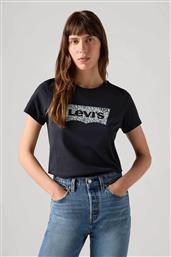 ΓΥΝΑΙΚΕΙΟ T-SHIRT ΜΕ GRAPHIC LOGO PRINT STANDARD FIT ''THE PERFECT TEE'' - 173692938 ΜΑΥΡΟ LEVIS από το NOTOS