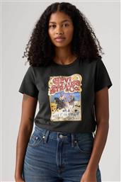 ΓΥΝΑΙΚΕΙΟ T-SHIRT ΜΕ PRINT ''PERFECT TEE'' - 173693309 ΜΑΥΡΟ LEVIS