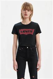 ΓΥΝΑΙΚΕΙΟ T-SHIRT ΜΟΝΟΧΡΩΜΟ ''PERFECT TEE'' - 173690201 ΜΑΥΡΟ LEVIS