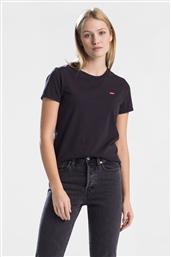 ΓΥΝΑΙΚΕΙΟ T-SHIRT ΜΟΝΟΧΡΩΜΟ ''PERFECT TEE'' - 3918500-08 ΜΑΥΡΟ LEVIS