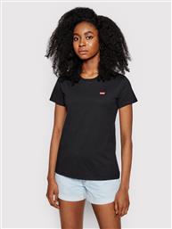 T-SHIRT PERFECT TEE 39185-0008 ΜΑΥΡΟ REGULAR FIT LEVIS