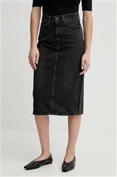 ΤΖΙΝ ΦΟΥΣΤΑ HR BACK SLIT SKIRT ΧΡΩΜΑ: ΓΚΡΙ, 001VH LEVIS