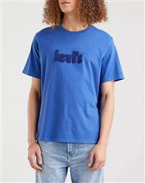 SS RELAXED FIT TEE POSTER 16143-0463-0463 ROYALBLUE LEVIS από το POLITIKOS