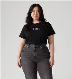 T-SHIRT PERFECT LOGO TEE PLUS - ΜΑΥΡΟ LEVIS