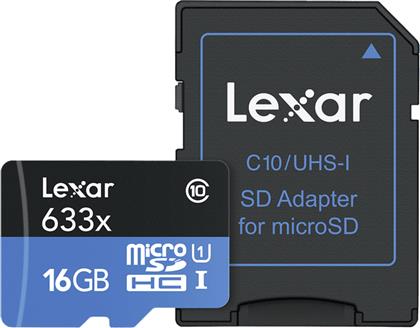 936046 16GB MICROSDHC UHS-I LEXAR από το MEDIA MARKT