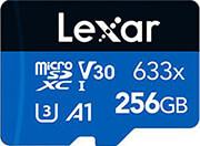 HIGH-PERFORMANCE 633X 256GB MICRO SDXC UHS-I U3 V30 A1 BLUE SERIES LSDMI256BB633A LEXAR