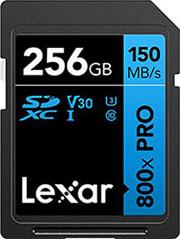 HIGH-PERFORMANCE 800X PRO 256GB SDXC UHS-I C10 U3 V30 BLUE SERIES LSD0800P256G-BNNNG LEXAR από το e-SHOP