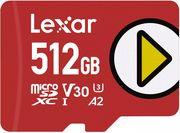 PLAY 512GB MICRO SDXC UHS-I U3 V30 A2 LMSPLAY512G-BNNNG LEXAR