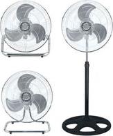 3-IN-1 ROUND BASE FAN 18' 45CM 45W BLACK LAM113553 LGP