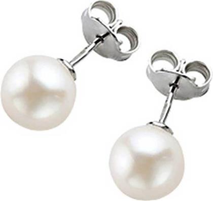 ΓΥΝΑΙΚΕΙΑ ΣΚΟΥΛΑΡΙΚΙΑ ΑΠΟ ΛΕΥΚΟ ΧΡΥΣΟ 18K ΜΕ FRESHWATER PEARLS ''PEARLS'' - SAW000683 LI - LA - LO