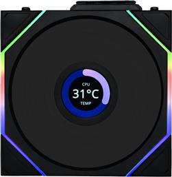 CASE FAN UNI FAN TL WIRELESS LCD 120MM RGB - ΜΑΥΡΟ LIAN LI