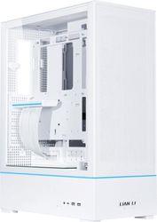 CASE SUP01 WHITE - 45LT MINIMAL FOOTPRINT CASE FOR VERTICAL GPU ARGB STRIPS W. 3X 120MM FANS LIAN LI