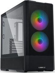 LANCOOL 207 BLACK - ATX PC CASE (4 FANS) 2 X FRONT 140 ARGB PWM & 2 BOTTOM 120 PWM REVERSE LIAN LI