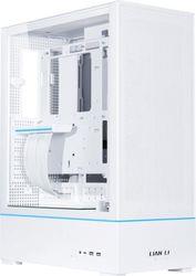 SUP01 WHITE - 45LT MINIMAL FOOTPRINT CASE FOR VERTICAL GPU ARGB STRIPS W. 3X 120MM FANS LIAN LI