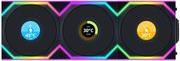 UNIFAN SL WIRELESS LCD 120 -3PCS REVERSE BLACK (TRIPLE PACK INCLUDE CONTROLLER) - CASE FAN LIAN LI
