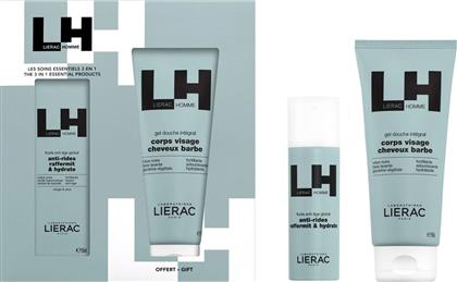 PROMO HOMME GLOBAL ANTI-AGING, ANTI-WRINKLES FIRMS - MOISTURIZES FLUID 50ML & ΔΩΡΟ ALL-OVER SHOWER GEL 200ML LIERAC