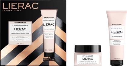 PORMO HYDRAGENIST THE REHYDRATING RADIANCE CREAM 50ML & ΔΩΡΟ THE PLUMPING MASK 75ML LIERAC