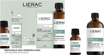 PROMO PROTOCOLE ANTI-IMPERFECTION & ANTI-BLEMISH CONTROL SOLUTION 1 THE STOP SPOTS 15ML & SOLUTION 2 THE PEELING 100ML LIERAC