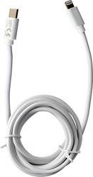LCL02 ΛΕΥΚΟ KΑΛΩΔΙΟ USB TYPE-C ΣΕ LIGHTNING 4.0A 2M ΓΙΑ ΦΟΡΤΙΣΗ ΚΑΙ ΔΕΔΟΜΕΝΑ-24W LIME