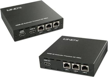 HDMI EXTENDER 4K DIG. SIGNAGE C6 100M 10/100, RS232, POE 100M LINDY