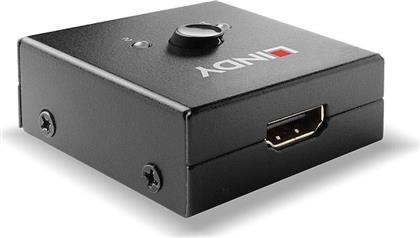 KVM SWITCH 2-PORT HDMI NETWORK SWITCH UNMANAGED L2 4K (18 GBPS) BI-DIRECTIONAL LINDY