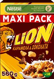 ΔΗΜΗΤΡΙΑΚΑ ΟΛΙΚΗΣ ΑΛΕΣΗΣ ΚΑΡΑΜΕΛΑ ΣΟΚΟΛΑΤΑ 560G LION