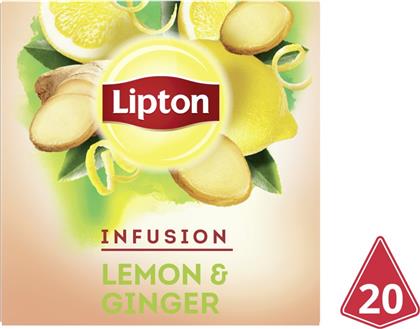 ΑΦΕΨΗΜΑ ΛΕΜΟΝΙ ΤΖΙΝΤΖΕΡ 20X2G LIPTON από το ΑΒ ΒΑΣΙΛΟΠΟΥΛΟΣ