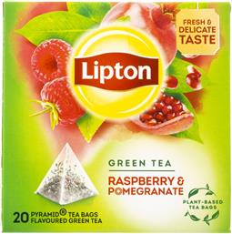 ΤΣΑΙ ΠΡΑΣΙΝΟ RASPBERRY ΡΟΔΙ 20X1.4G LIPTON