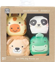ΜΠΑΛΑΚΙ ΖΩΑΚΙ ΣΕΤ 4ΤΜΧ DOOBALLS JUNGLE BTL303501 - - BTL303501 LITTLE FRIENDS