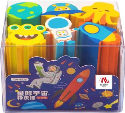 ΣΕΤ ΓΟΜΕΣ 6ΤΜΧ FANCY ERASER SET: SPACE LITTLE TREE