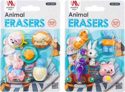 ΣΕΤ ΓΟΜΕΣ FANCY ERASER SET: ANIMALS ΣΕ 2 ΣΧΕΔΙΑ LITTLE TREE