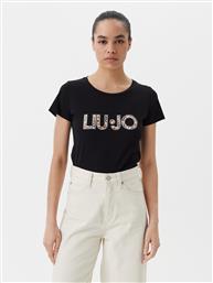 T-SHIRT VA5154 JS003 ΜΑΥΡΟ REGULAR FIT LIU JO