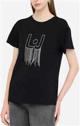 DENIM-UF5J15-T-SHIRT MODA M/C ΜΠΛΟΥΖΑ ΓΥΝΑΙΚΕΙΟ LIU JO