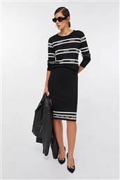 ΓΥΝΑΙΚΕΙΑ ΠΛΕΚΤΗ ΦΟΥΣΤΑ PENCIL - TF5217MS63L ΜΑΥΡΟ LIU JO