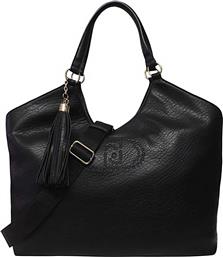 ΓΥΝΑΙΚΕΙΑ ΤΣΑΝΤΑ ΩΜΟΥ ΜΕ ΑΝΑΓΛΥΦΟ ΛΟΓΟΤΥΠΟ - AF5120E0161 ΜΑΥΡΟ LIU JO