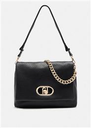 ΓΥΝΑΙΚΕΙΑ ΤΣΑΝΤΑ ΩΜΟΥ ΜΕΤΑΛΛΙΚΟ ΛΟΓΟΤΥΠΟ ''LAPUFFY LARGE'' - AF5147E0161 ΜΑΥΡΟ LIU JO