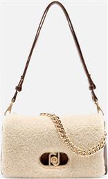 ΓΥΝΑΙΚΕΙΑ ΤΣΑΝΤΑ ΩΜΟΥ TEDDY ΜΕΤΑΛΛΙΚΟ ΛΟΓΟΤΥΠΟ ''LAPUFFY'' - AF5138E0692 ΕΚΡΟΥ LIU JO