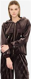 ΓΥΝΑΙΚΕΙΑ ΖΑΚΕΤΑ ΦΟΥΤΕΡ VELVET ΜΕ ΚΟΥΚΟΥΛΑ - TF5108J4955 ΚΑΦΕ LIU JO