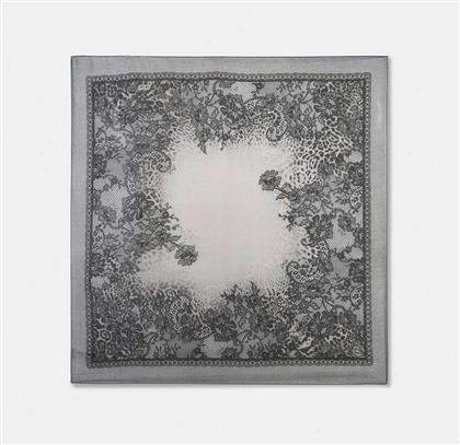 ΓΥΝΑΙΚΕΙΟ ΦΟΥΛΑΡΙ ANIMAL ΚΑΙ FLORAL LACE PRINT - 2F5076T0300 ΜΑΥΡΟ LIU JO