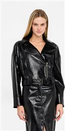 ΓΥΝΑΙΚΕΙO GLOSSY BIKER JACKET - UF5231E1038 ΜΑΥΡΟ LIU JO