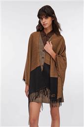 ΓΥΝΑΙΚΕΙΟ PONCHO ΜΕ ΛΟΓΟΤΥΠΟ ΚΑΙ ΚΡΟΣΣΙΑ - 2F5031T0300 ΤΑΜΠΑ LIU JO