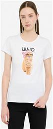 ΓΥΝΑΙΚΕΙΟ T-SHIRT ΜΕ PRINT - UF5265JS923 ΛΕΥΚΟ LIU JO