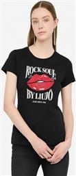 ΓΥΝΑΙΚΕΙΟ T-SHIRT ΜΕ PRINT - UF5265JS923 ΜΑΥΡΟ LIU JO