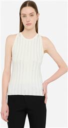 ΓΥΝΑΙΚΕΙO ΤΟΠ ΑΜΑΝΙΚΟ ΜΕ ΣΤΡΑΣ - CF5268MS49I ΕΚΡΟΥ LIU JO