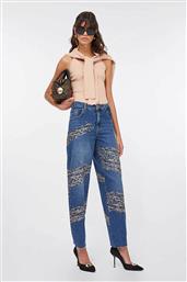 ΓΥΝΑΙΚΕΙO ΤΖΙΝ ΠΑΝΤΕΛΟΝΙ ΜΕ ΔΙΑΚΟΣΜΗΤΙΚΑ ΤΡΟΥΚΣ BALLOON FIT - CF5137D5026 DENIM BLUE LIU JO